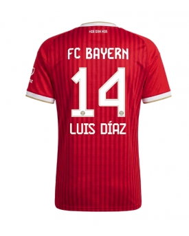 Bayern Munich Luis Diaz #14 Maglia Gara Casa Repliche 2026-27 Donna Maniche Corte Bayern Munich Luis Diaz #14 Maglia Gara Casa Repliche 2026-27 Donna Maniche Corte